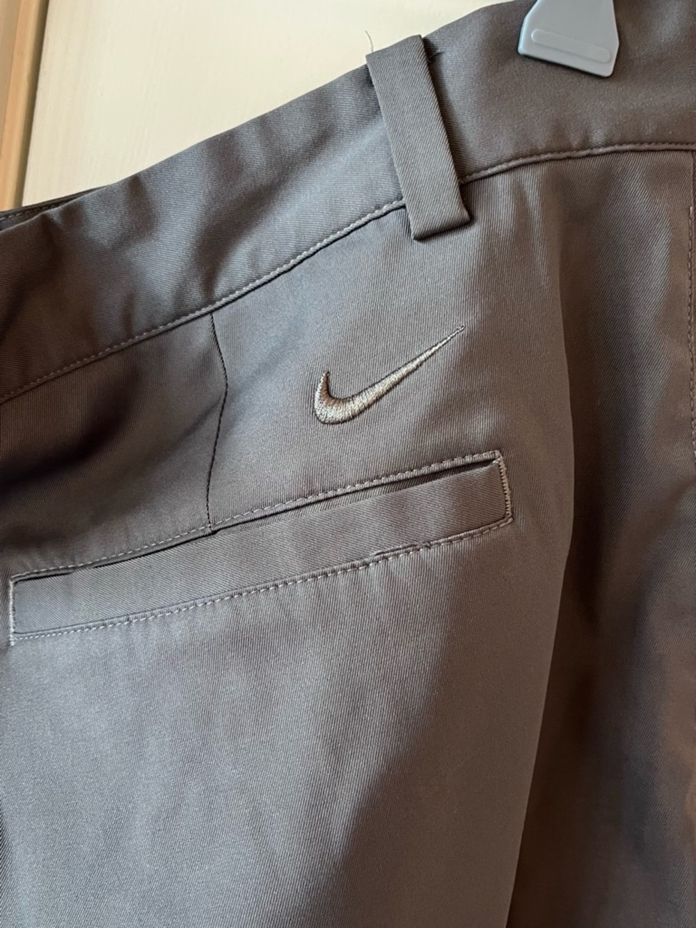 Nike Dri Fit Golf Shorts- Men's Dark Gray Flat Front Performance Shorts - Picture 3 of 6